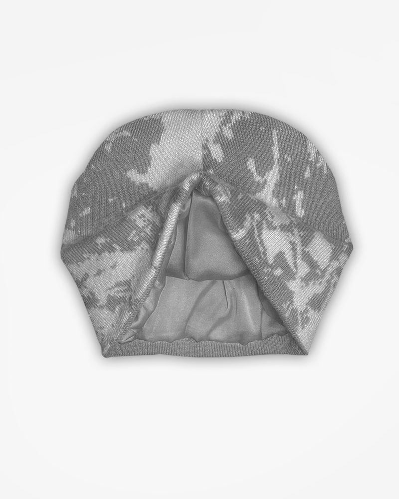 CENSORED BEANIE GRIS - INTÉRIEUR SATIN