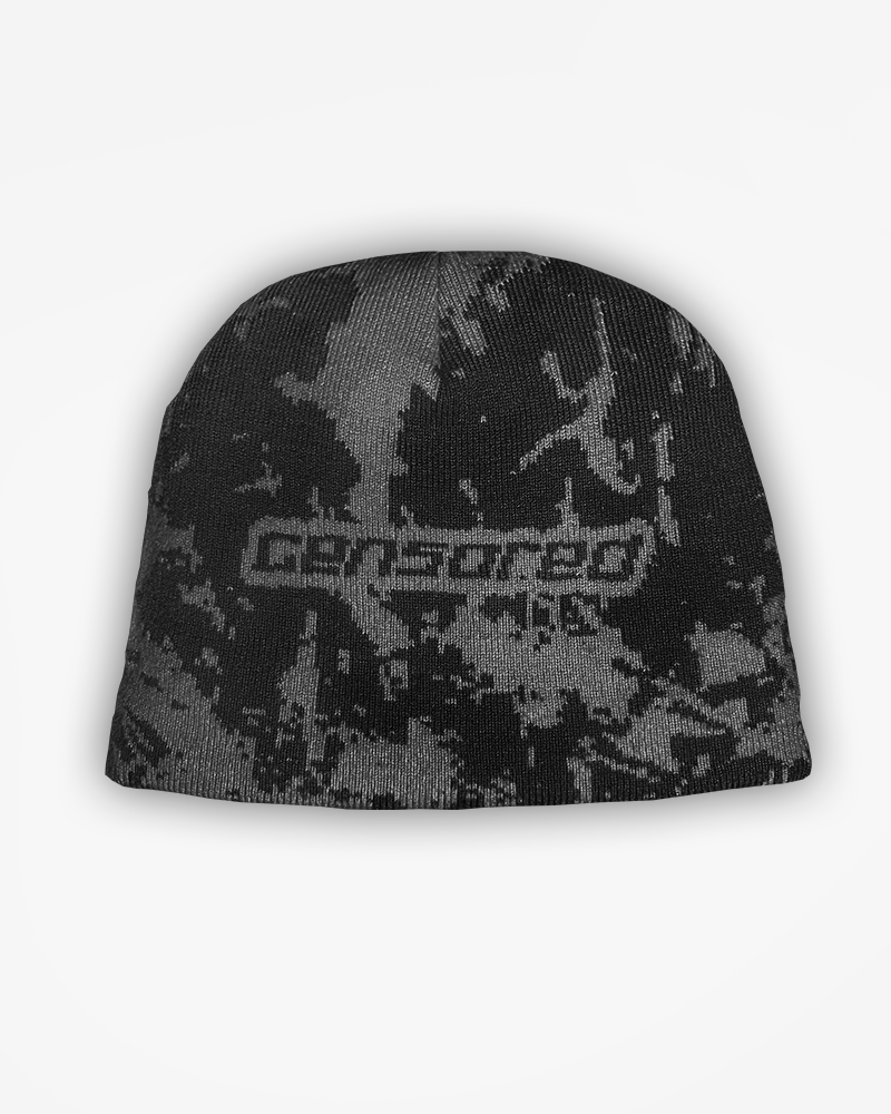 CENSORED BEANIE NOIR - INTÉRIEUR SATIN