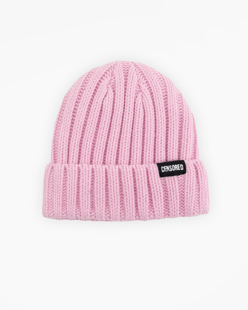 BONNET CÔTELÉ ROSE - INTÉRIEUR SATIN