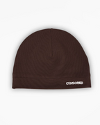 SKULL CAP MARRON - INTÉRIEUR SATIN